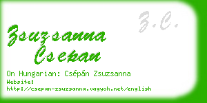 zsuzsanna csepan business card